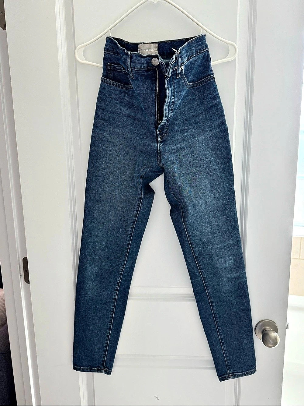 Everlane The Authentic Stretch High-Rise Skinny Jeans in Blue 27R